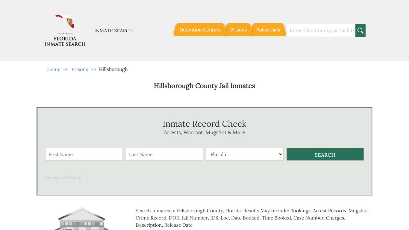 Hillsborough County Jail Inmates | Florida Inmate Search